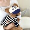 Pet Spring and Autumn Stripe Bottom Shirt Dog Thin Teddy T-shirt Yorkshire Small Puppy Cat Top Puppy Clothes for Small Dogs