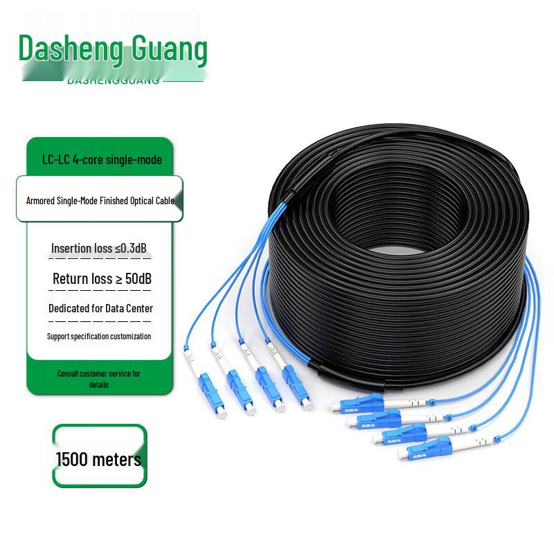 Dasheng Optic Outdoor Armored Single-mode LC-LC Fiber Optic Cable