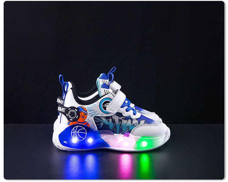 LED Cartoon Mesh Sportschuhe für Kleinkinder & Jungen - Atmungsaktive Leuchtende Sneaker für Frühling & Herbst