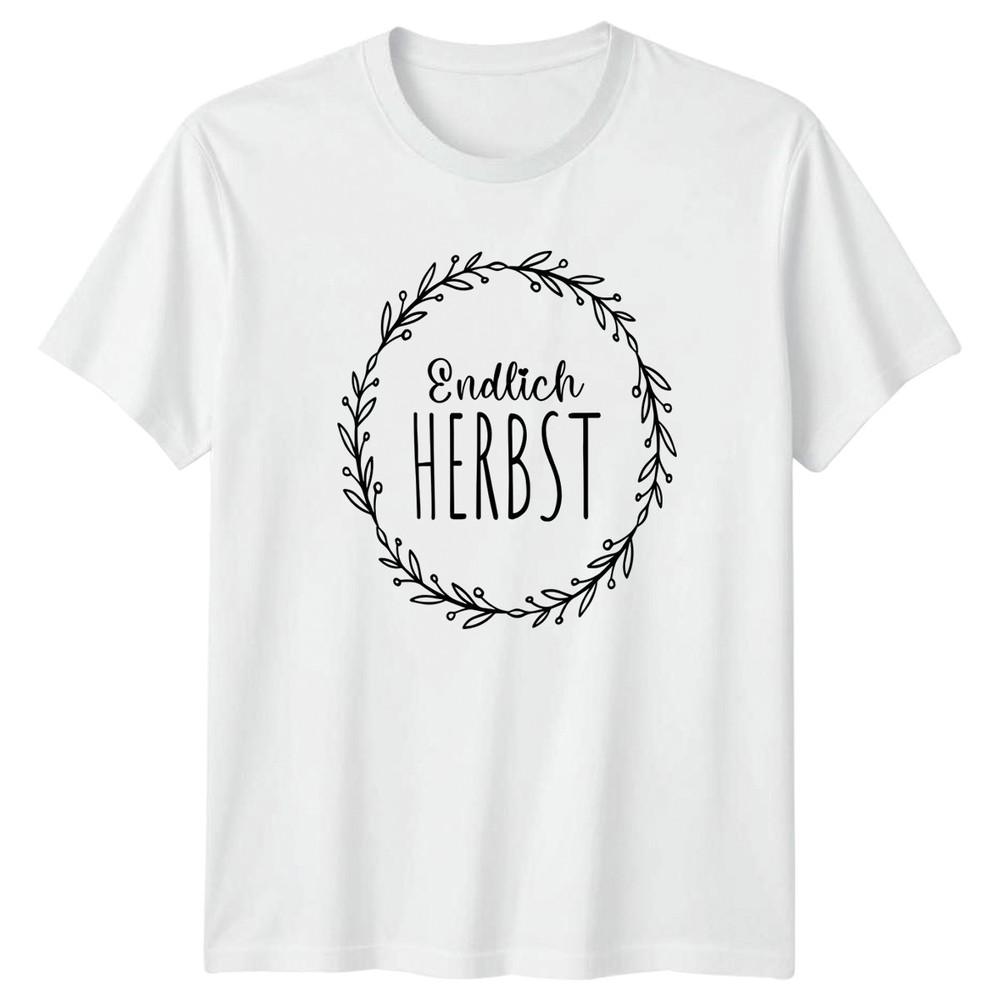 Endlich Herbst Unisexs TShirt GerUnisex Fall Autumn Autumn Gift For Her S