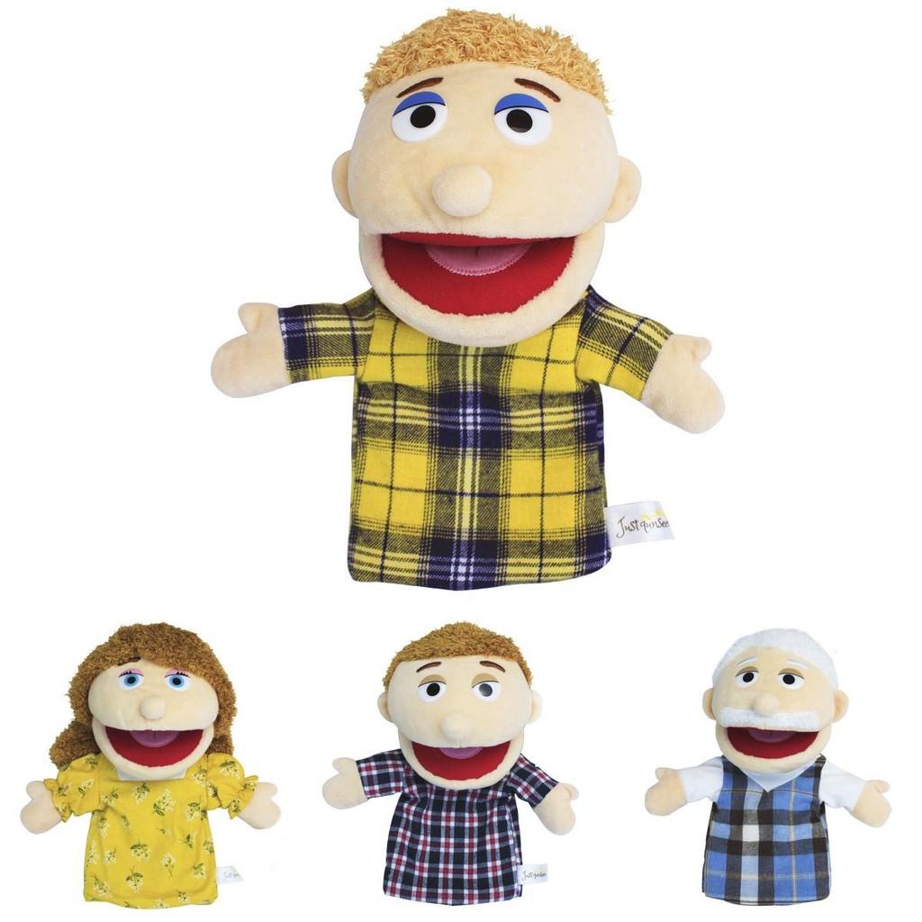 Creative Open Mouth Full Family Hand Puppet Plush Doll Toy For Roleplaying And Storytelling