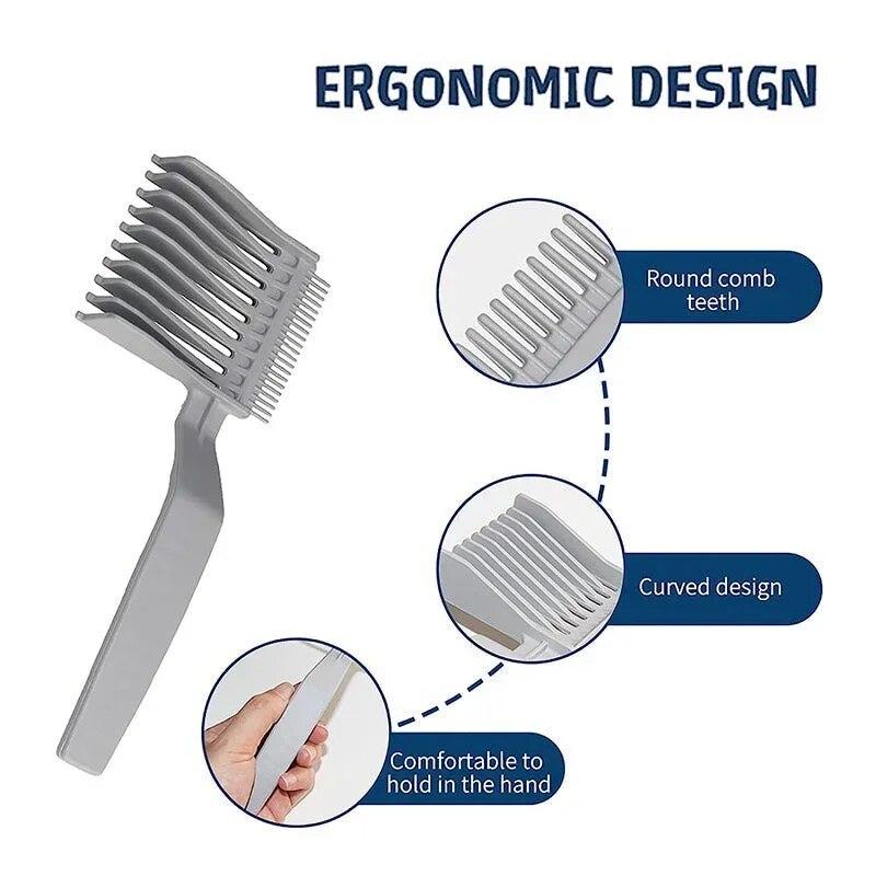 Barber Fade Hair Combs for Men Clipper Comb Comb Caiper Long Handle Clipper Comb Σαλόνι κομμωτικής χτένισμα Εργαλείο styling Αξεσουάρ μαλλιών