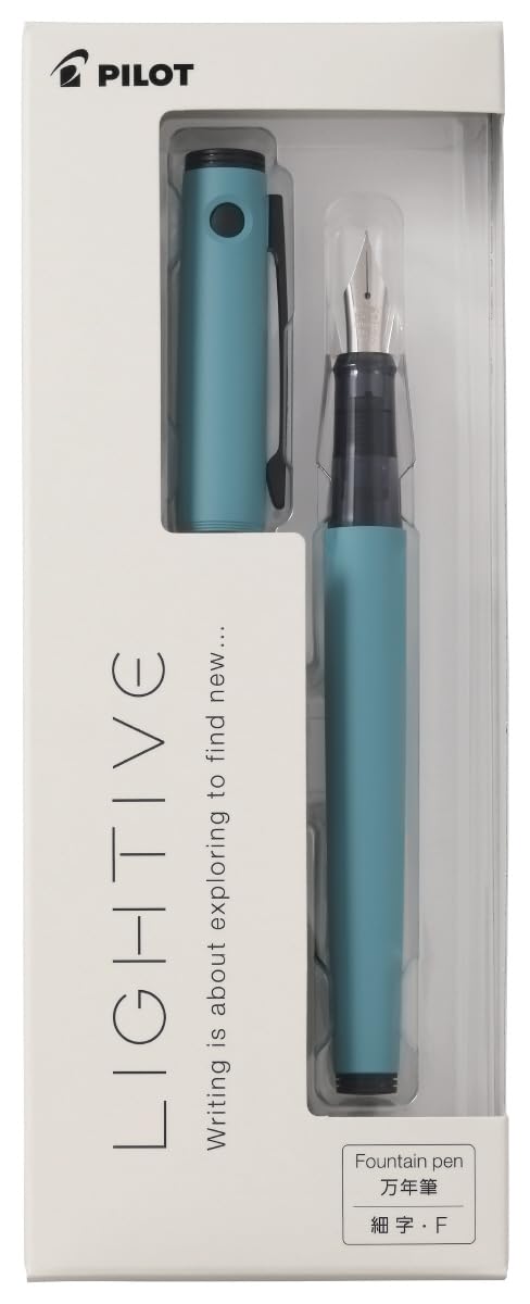 

Pilot Light Fountain Fine PFLT1TQF Pen, Nib, Turquoise,