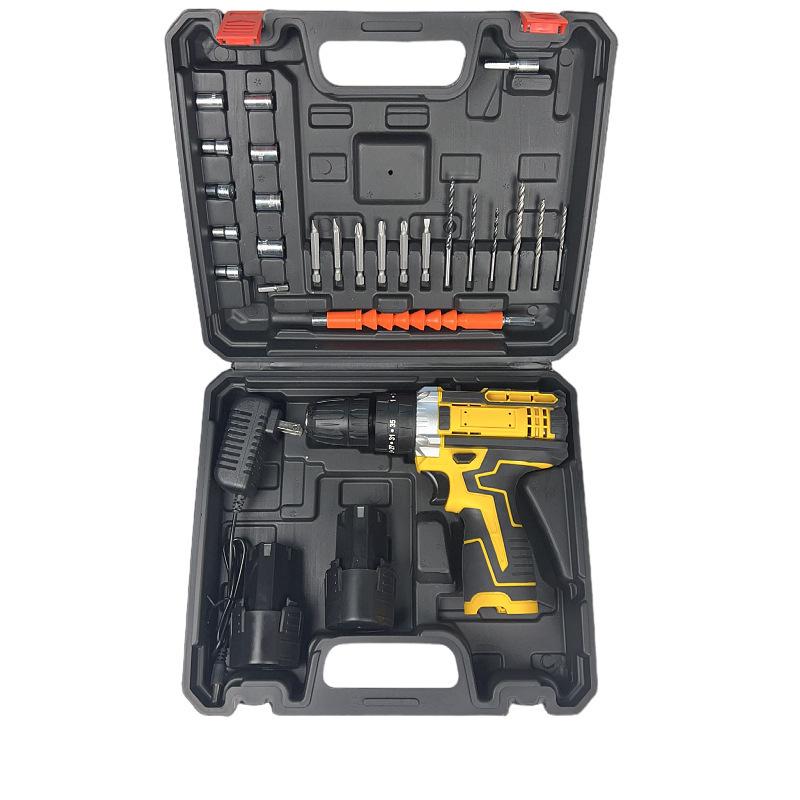 21V Multifunctional Lithium Battery Impact Drill & Electric Screwdriver Set