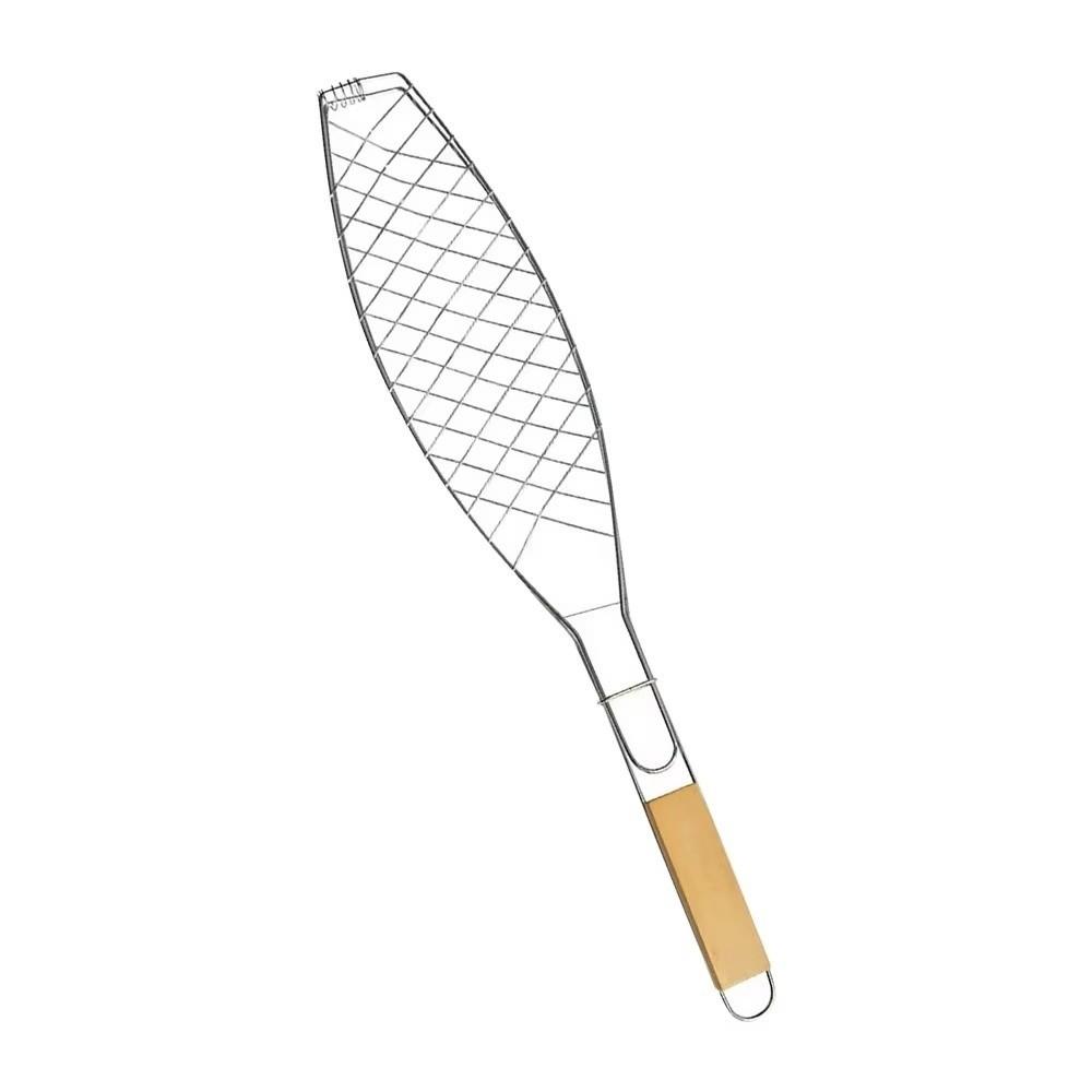 Mesh Design Roasting Fish Basket Nonstick Surface Portable Grilling Basket DIY Cooking Flexible Net Vegetable Basket Camping BBQ