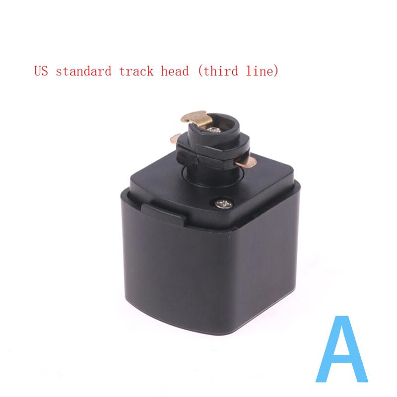 EU/US Three/four Wire Led Track Lamps Head Track Rail Light Connector Track Head Adapter Hanger Converter