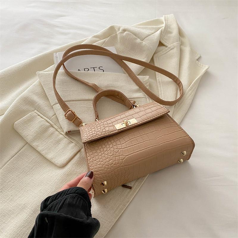

Stylish Vintage One Shoulder Small Bag With Trendy Color Options For Women хакі