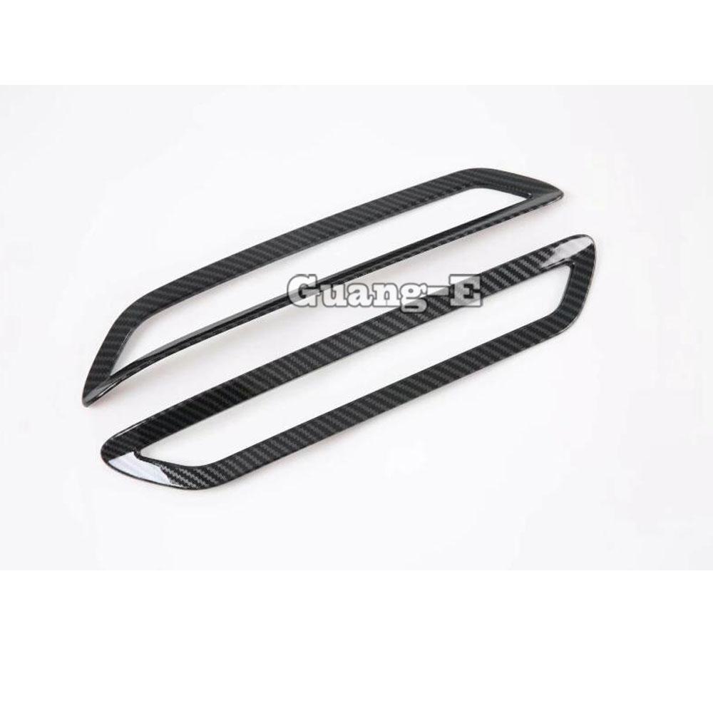 For Hyundai Sonata DN8 10Th Car Body Eyebrow ABS Trim Back Tail Rear Fog Light Cover Lamp Frame Stick 2Pcs
