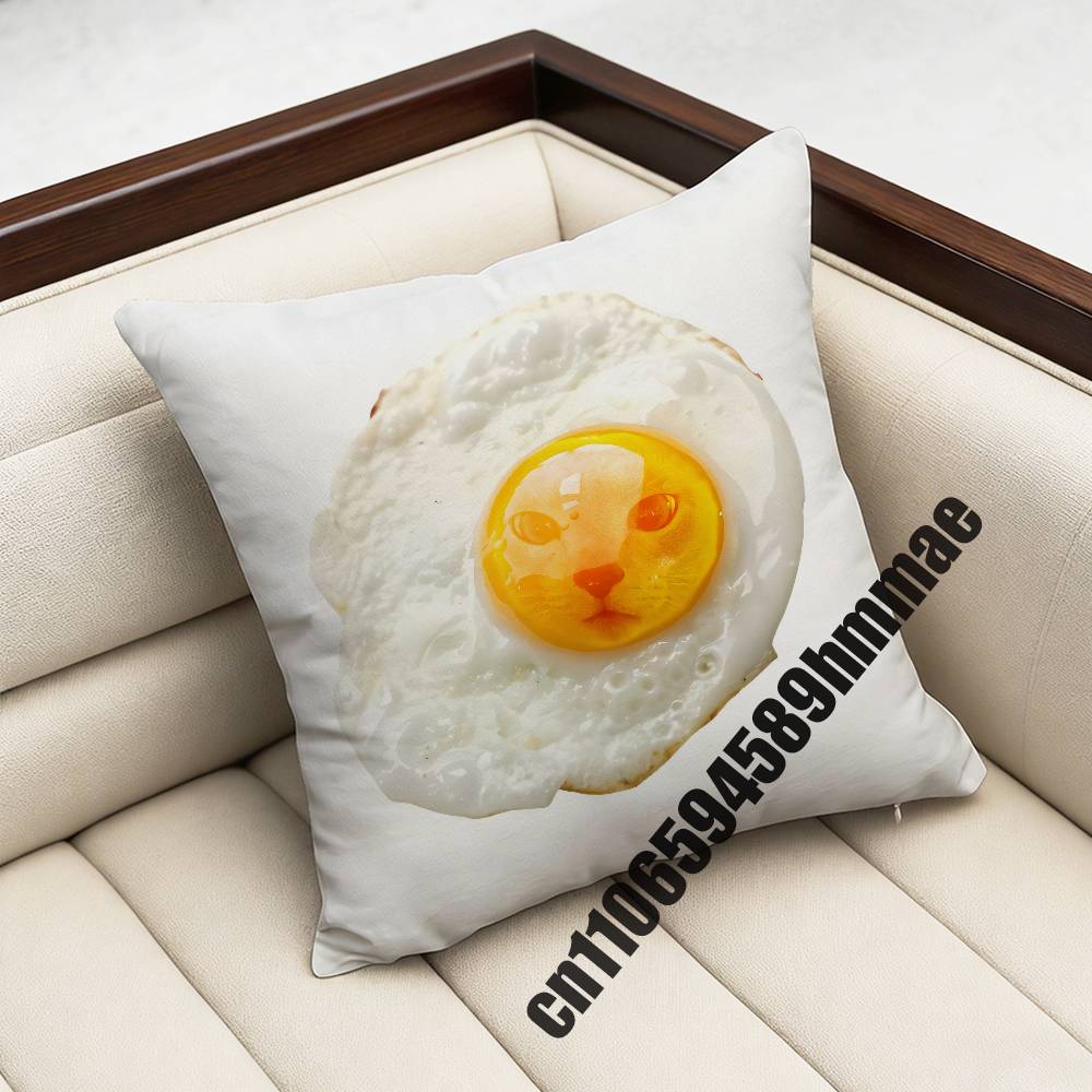 For Throw Pillow Case Sham 45X45Cm 35X35Cm Square Bedroom Seals Fruit Cute Seal Sea Meme Pillowcase Cushion Cover