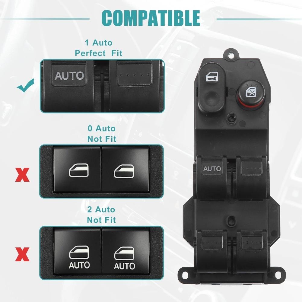 Power Window Switch Left Driver Side For Honda For Jazz City 2007-2008 Replacement OEM 35750-SEL-P11 China Mainland