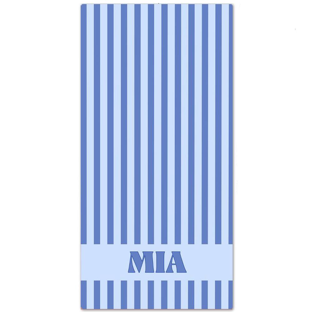 Personalized Striped Beach Towel Custom Name/Logo Oversized Microfiber Towel Summer Party Gift for Beach Swimming Bath Sports