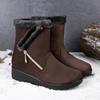 Neue Kältebeständige Warme Damen Schneestiefel Seitenkette Niedriger Absatz Lässige Damenschuhe Herbst Winter Einfache Bequeme Schuhe