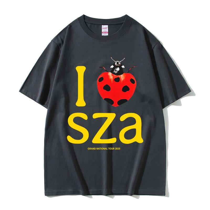2025 Summer I Love SZA Grand National Tour Graphic Unisex Women Hip Hop Oversized Tshirts Unisexs 100 Pure Cotton Printed Tshirt