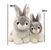 Adorable Rabbit Plush Toy - Enjoy a relaxing moment with this adorable bunny (Brown, 28cm)