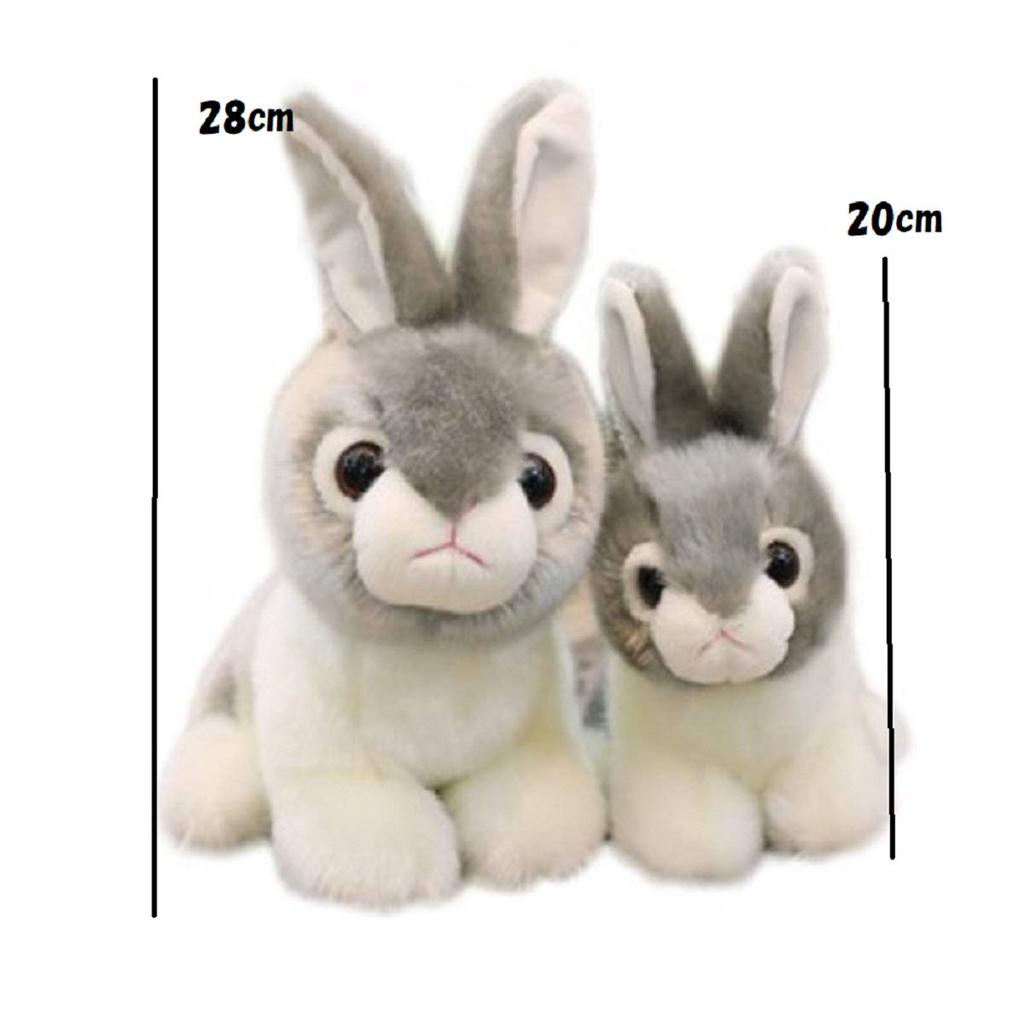 Adorable Rabbit Plush Toy - Enjoy a relaxing moment with this adorable bunny (Brown, 28cm)