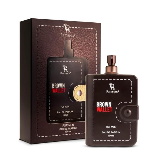 Ramsons - BROWN WALLET Eau De Parfum | 100 ML |Perfume For Men | TN - Pineapple, Bergamot, Orange| MN - Cardamom | BN - Sandalwood, Vanilla