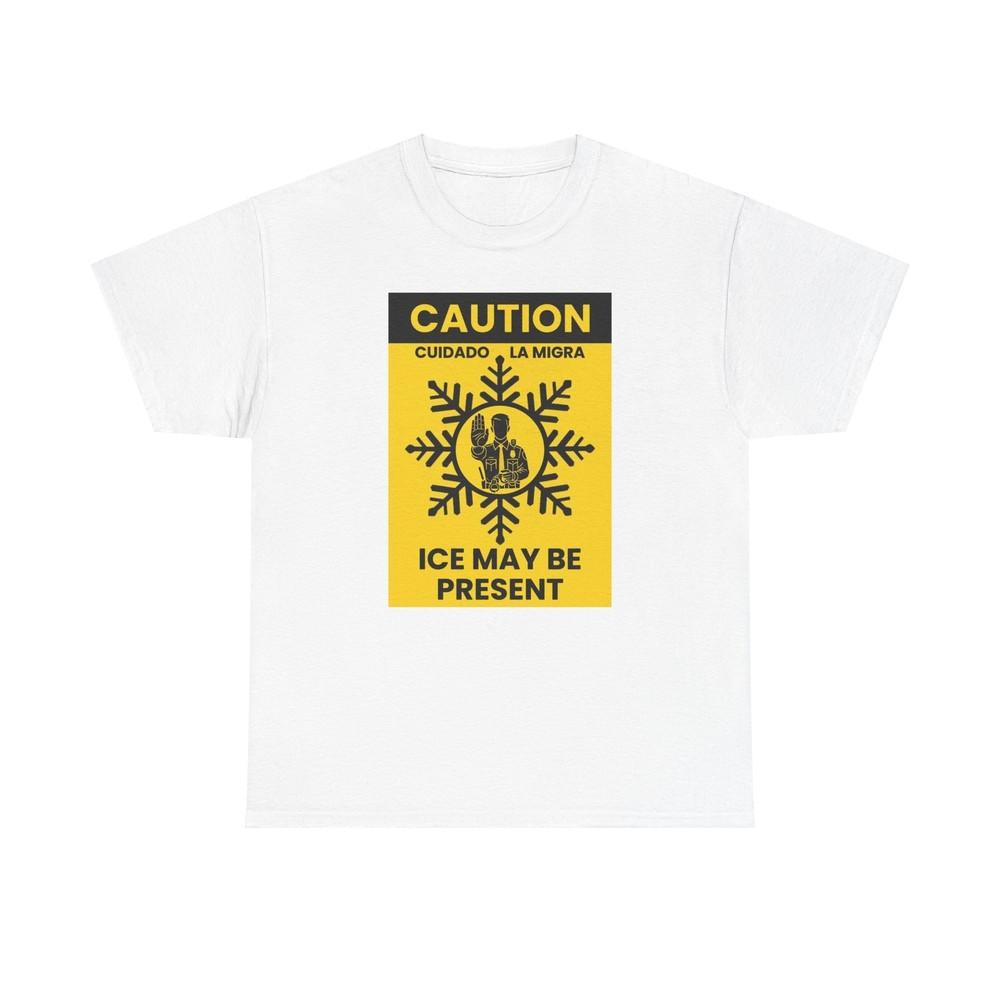 Pozor Cuidado Tričko, Varování Imigrace ICE, Unisex Tričko, Migra Tričko,