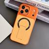 New Matte Stand Magnetic Phone Case For iPhone 17 Air 13 14 15 16 Pro Max Plus Magsafe Wireless Charging Hard Protector Cover