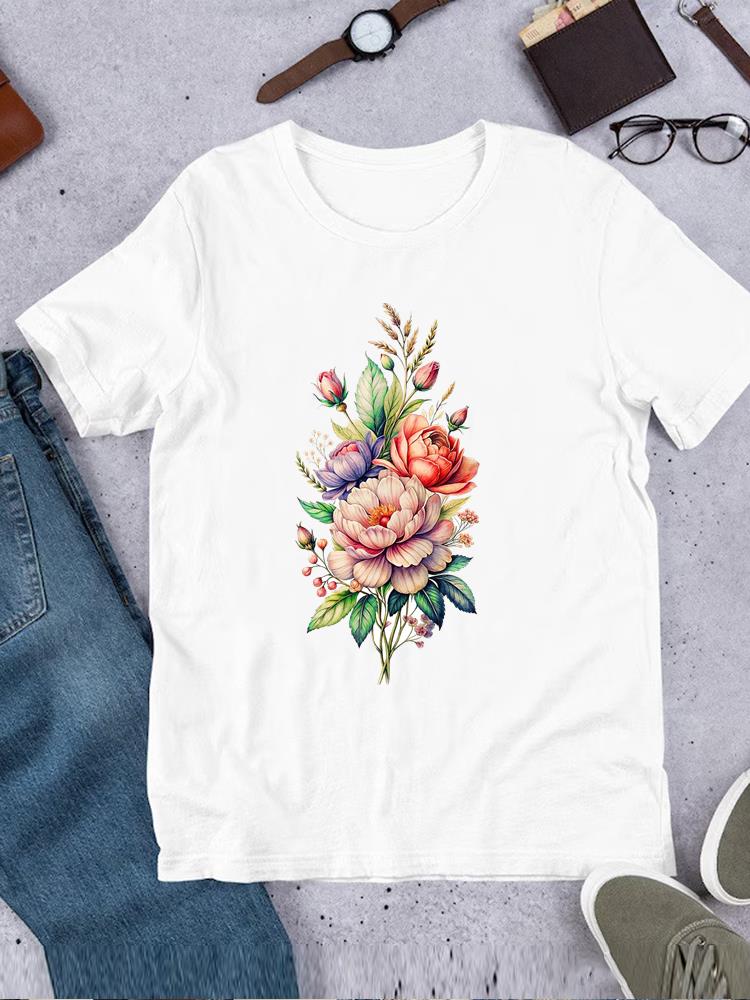 Casual Printed O-neck Printing T-shirt Clothes Ladies Butterfly Trend 90s Fashion Top Tee Short Sleeve T Women Female Clothing