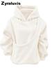 Women's Plush Fleece Hoodie with Loose Fit for Fall Winter Daily Wear