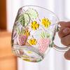 Creative Strawberry Embossed Glass Mug