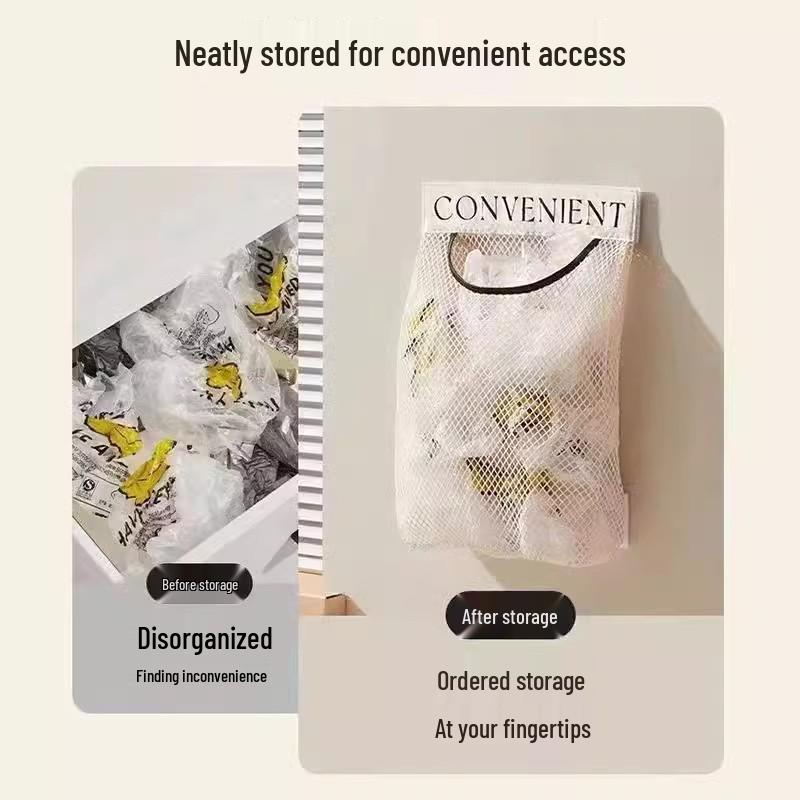 Newcomer Exclusive: 3-in-1 Wall-Mounted Kitchen Storage & Trash Mesh Bag with Free Shipping
