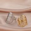  Flower of Life Ring Stainless Steel Sacred Geometry Archangel Metatron Ring Adjustable Amulet Jewelry Gift Wholesale