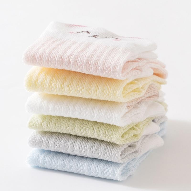 Summer Kids Socks For Girls Boys Mesh Thin Children's Sock Cute Cartoon Soft Comfortable Infant Newborn Baby Sock 0-5Y