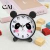 Battery Operated Desk Clock Cartoon Animal Alarm for Students, Non-Ticking Quiet Movement Kids Room Clock, Home Bedroom Small Decorative