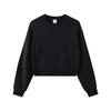 Spring and Autumn New Fashion Women's Top Heavy G Big Hair Ring Solid Color Crew Neck Sweater