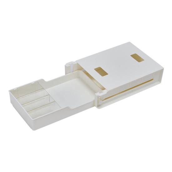 

Ящик для хранения Yousheng, самоклеящийся, прочный, несущий, простая установка под столом, выдвижной ящик, скрытый ящик для хранения белый