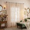French Non-Punching Gauze Curtain Finished Product Is Opaque To Light, Living Room Bedroom Door Curtain, Curtain Bay Window Atmosphere