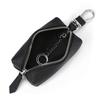 Genuine Leather Key Case With Zipper Pocket Car Keys Stylish Waist Clip Holder In Multiple Colors