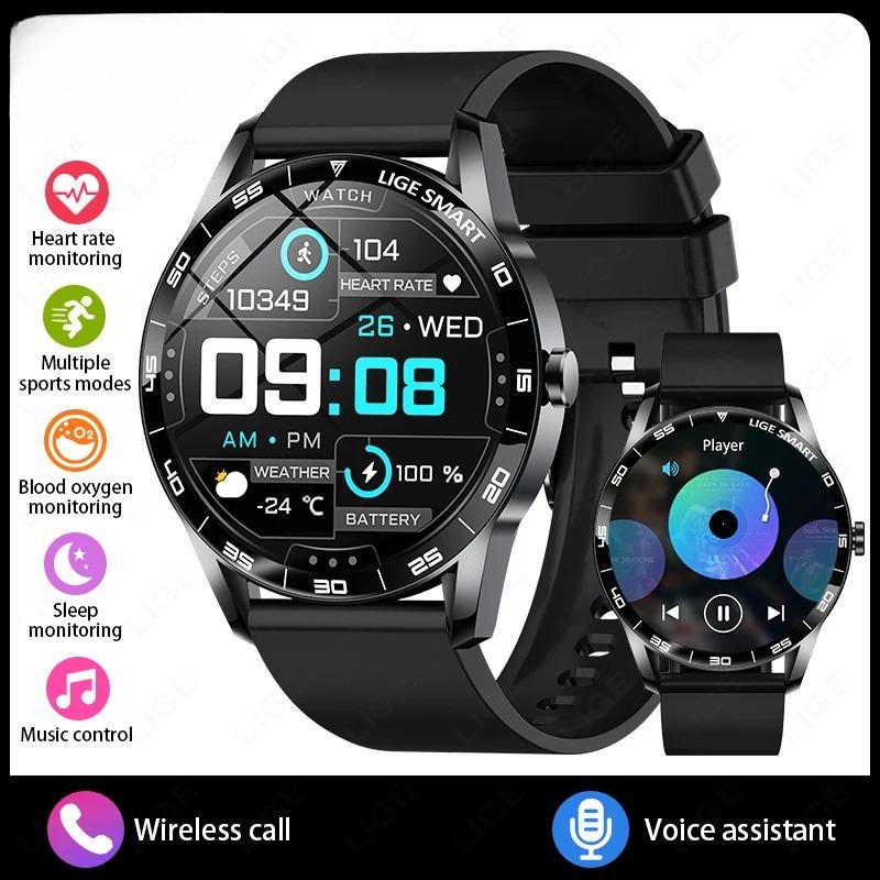 

Voice Calling Smart Watch Men 1.38 HD IP68 Waterproof Sports Fitness Watches New Man Women Smartwatch For Android New чорний
