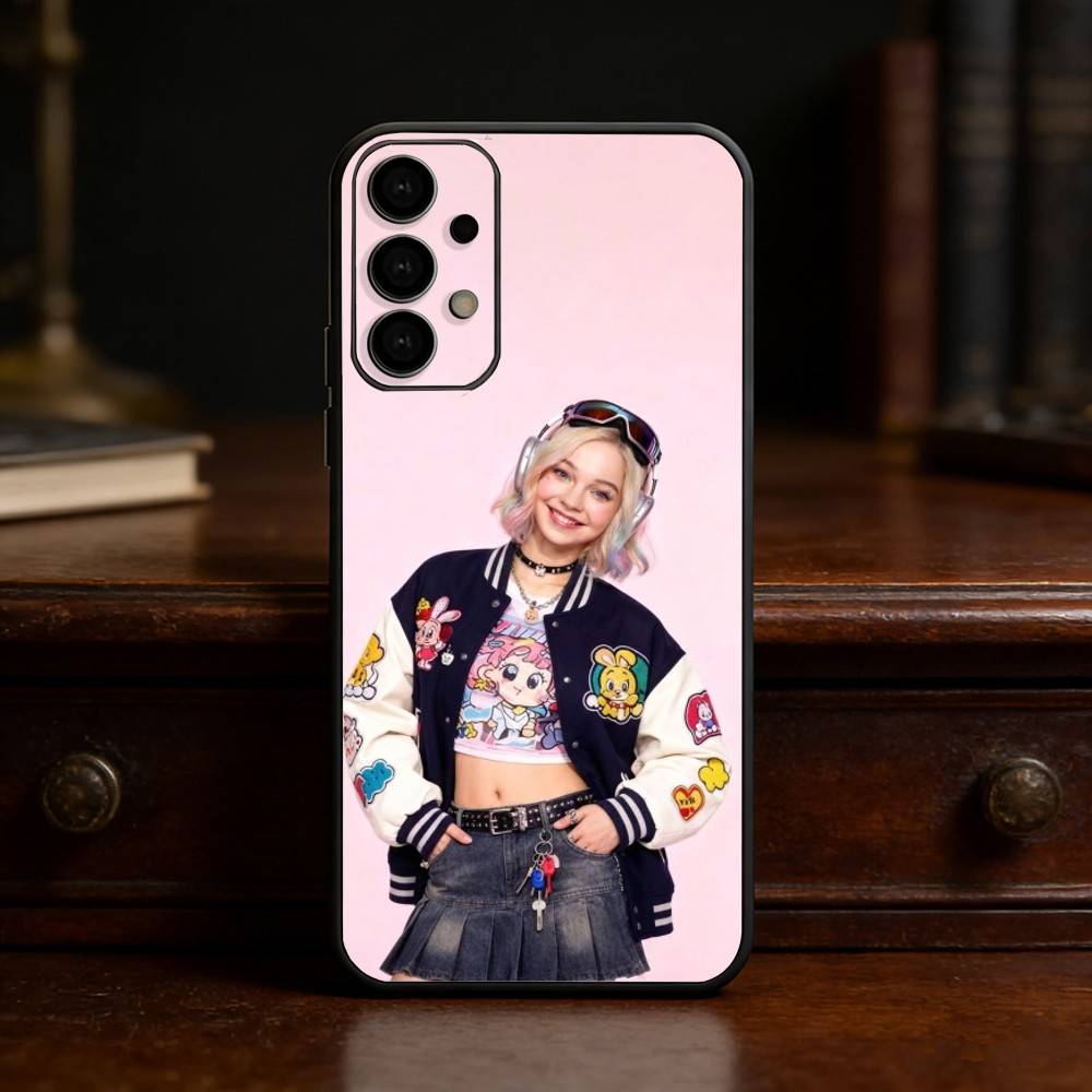 Lovely E-Emma Actor M-Myers Phone Case For Samsung S25,24,23,22,30,21,10,9,Ultra,Plus,Lite Soft Black Case