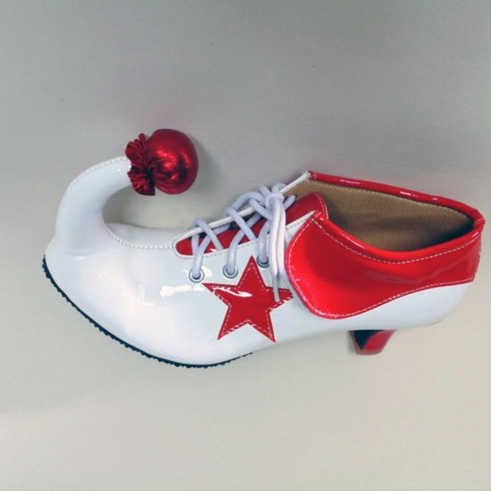 Halloween Costume Cosplay Costume Funny Clown Magic Show Festival Adult Children Round Head funny Clown Women Holiday Shoes