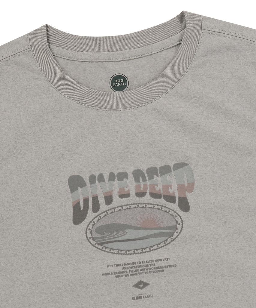 BBC EARTH Women'S Ocean Policott T-Shirt Light Ash Grey