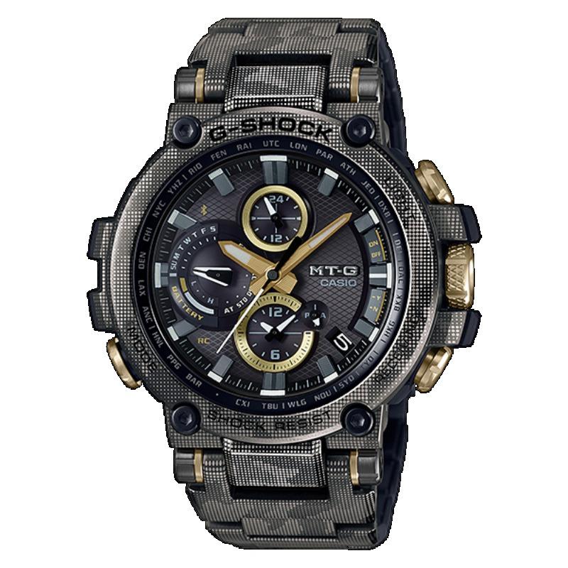 Casio Men's Black Stainless Steel 200M Water Resistant Quartz Watch Mtg-B1000dcm-1A