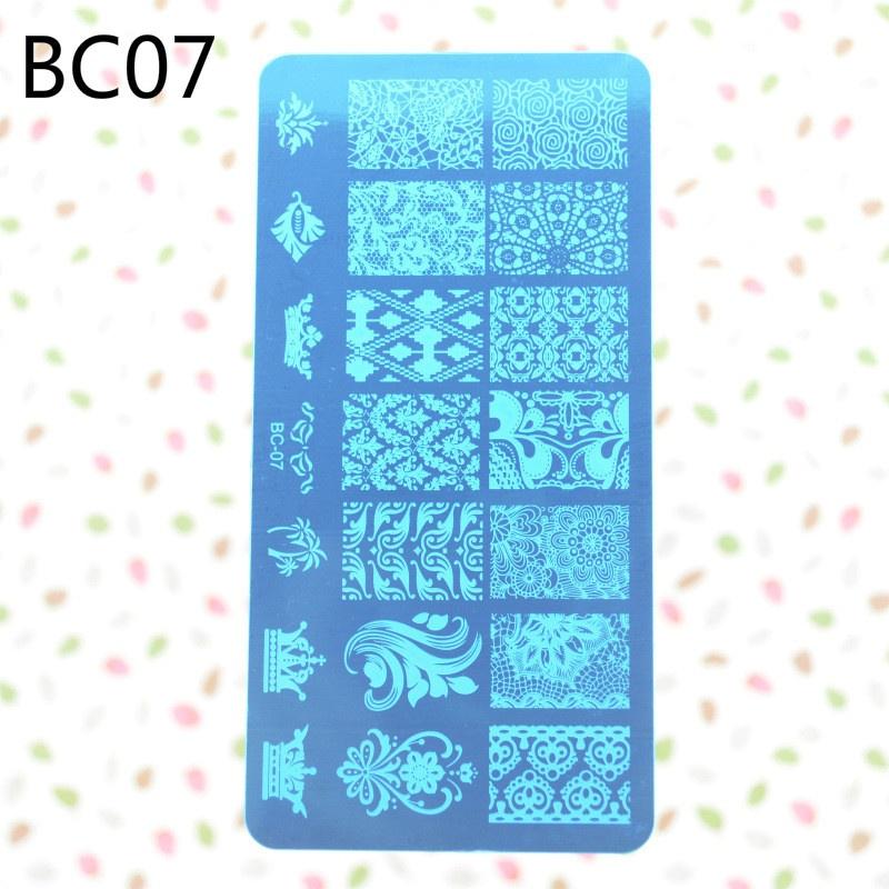 Nail Fashion 12x6cm New 10 Designs Flower/Christmas DIY Polish Stamping Nail Stamp Templates Nail Ar