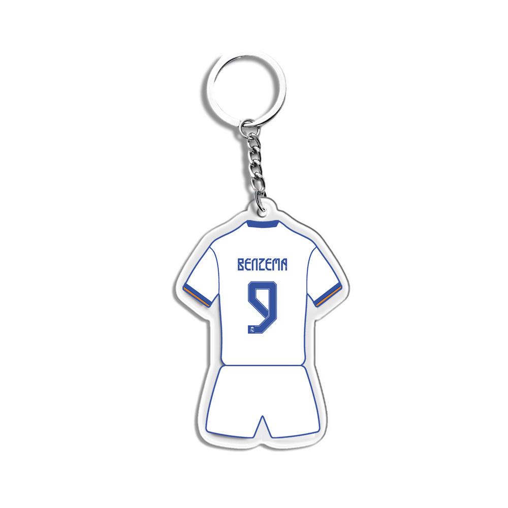 Porte-clés Joueur Étoile: Messi, Ronaldo, Neymar - Souvenirs et Cadeaux de Football en Acrylique