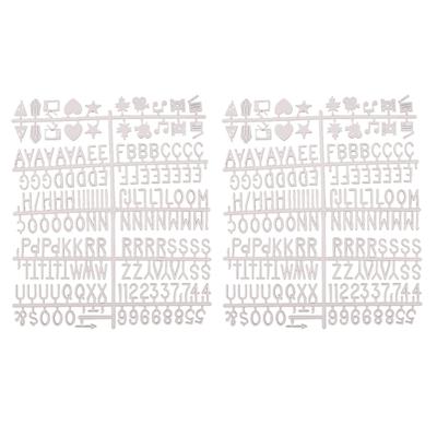 2pcs English Letters Characters for Felt Letter Board Message Board Letterboard for Home Office Wedding Birthday Decor