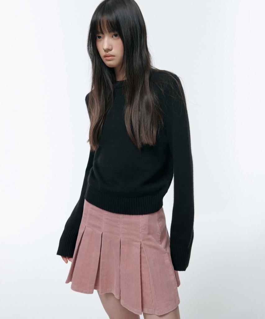 MUSINSA STANDARD WOMAN Women'S Corduroy Pleated Mini Skirt [Pink]