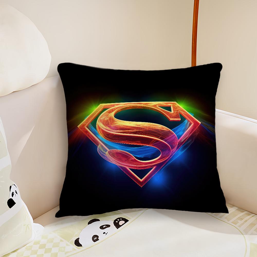 Hot Film S-Superman-s Cool Cushion Cover Living Room Headboard Bedroom Office Cushion Cushion Sofa Nap Time Pillow Case