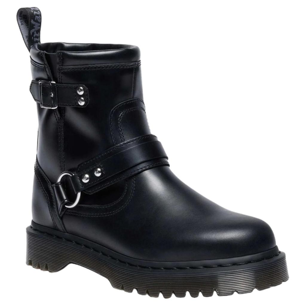 Dr. Martens Anistone Harness Leather Versatile Comfortable Ankle Boots 3.5cm Unisex Ankle Boots Black 42583001