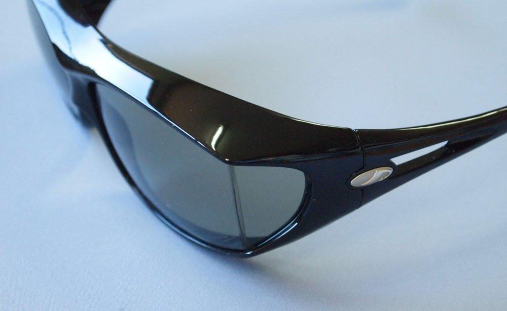 AXE Shiny Black x SG605P Over-the-Eye Sunglasses, Smoke, [Sports Goods]