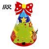 Snowman Party Hat Christmas for Kids Adults, Tree Reindeer Santa Detachable Sticker Paper Cone Birthday Supplies