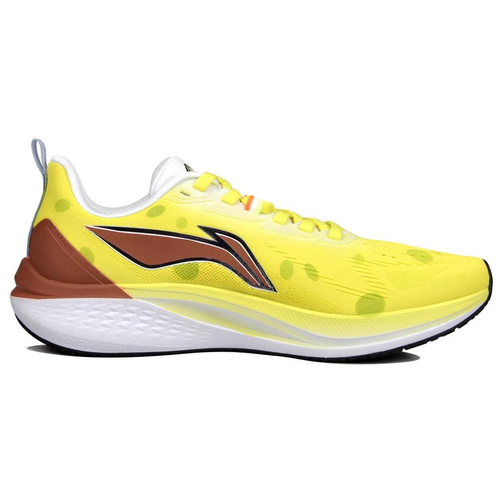 Li Ning Red Hare 7 Cushioning Slip Resistant Abrasion Resistant Low top Casual Running Shoes Men's Yellow Brown ARPU003-2(TeamJ-)