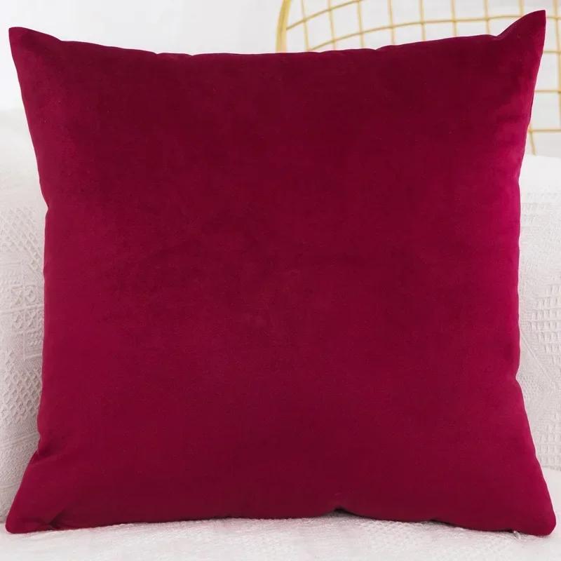 Bedroom Velvet Case Pillow Throw for Sofa Cover Square Pillowcase Cushion Decorative 40x40/45x45/50x50/30x50/55x55/60x60cm