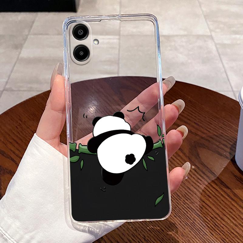 For Samsung Galaxy A07 4G 2025 Silicone Aesthetic Fashion Cute Cat Phone Case Transparent Soft TPU Casing SamsungA07 Back Cover