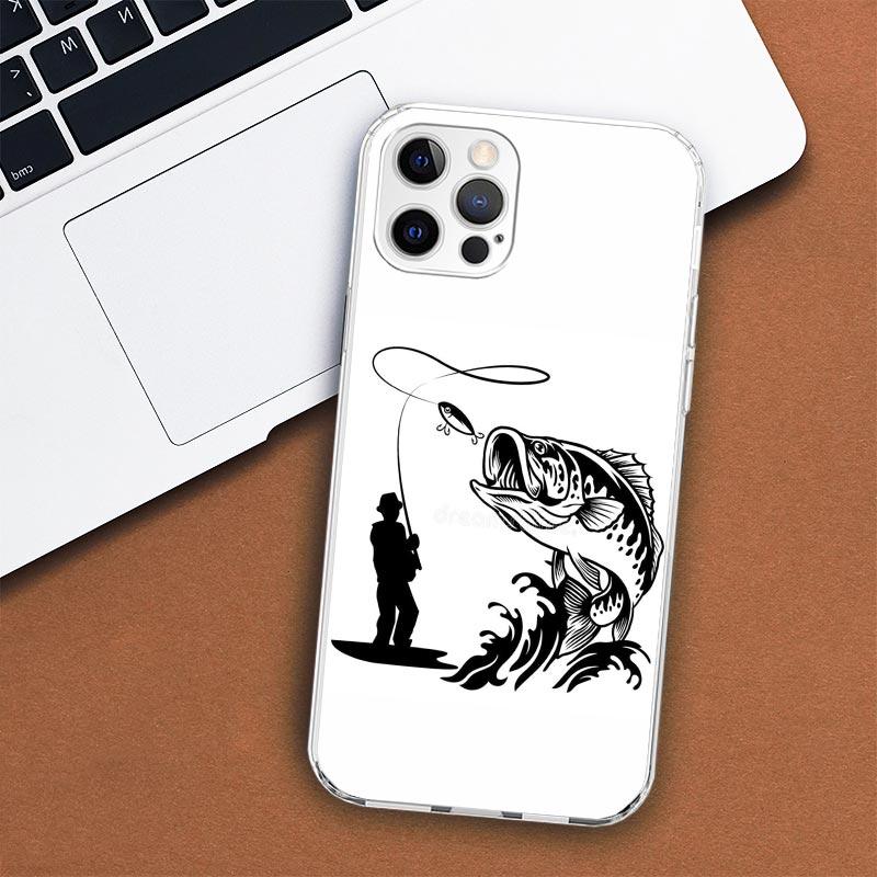 Husă pentru telefon pentru vânătoare și pescuit pentru Apple iPhone 11 12 13 15 14 Pro 7 XR X XS Max 8 Plus + Mini SE husă moale cu imprimare personalizată